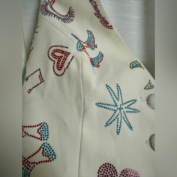 Nasty Gal Rhinestone Western Vest & Shorts Festival Stagecoach Outfit | Size 2 - Picture 15 of 17